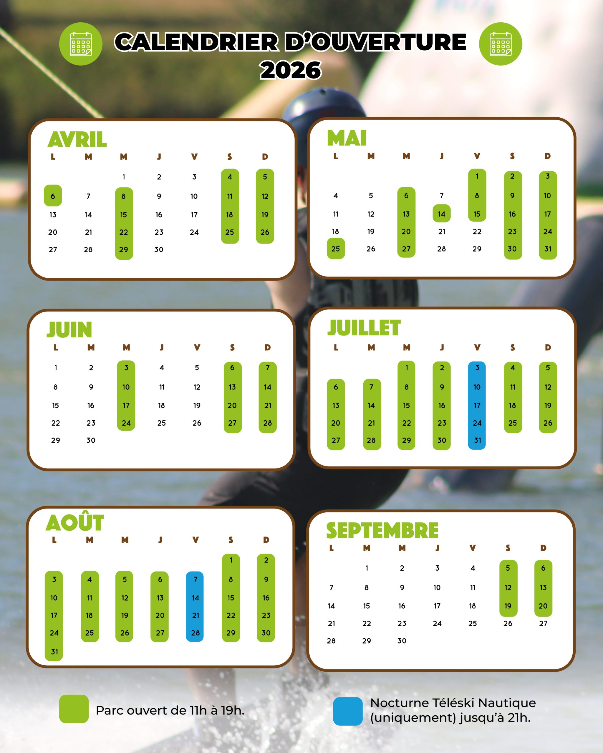 Calendrier 2026